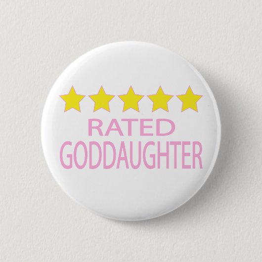 Badge Rond 5 Cm Godgirl cinq étoiles (Devant)