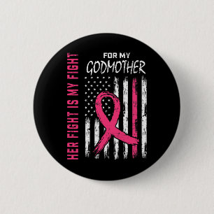 Badge Rond 5 Cm Godmère Cancer du sein Sensibilisation Indicateur