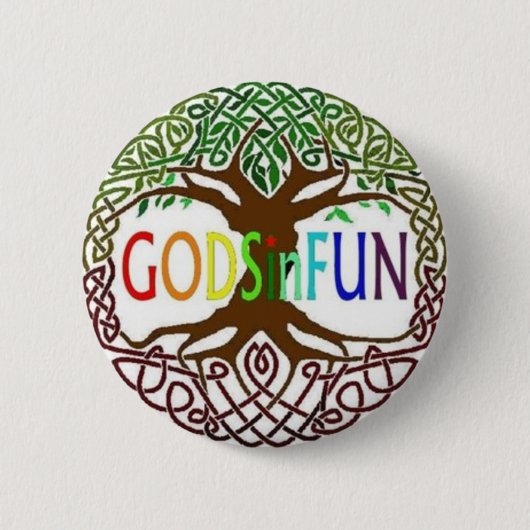Badge Rond 5 Cm GODSinFUN (Devant)