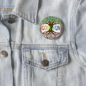 Badge Rond 5 Cm GODSinFUN (En situation)