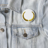 Badge Rond 5 Cm Gold Laurel Wreath (En situation)