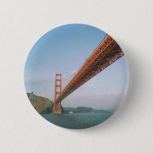 Badge Rond 5 Cm Golden gate bridge
