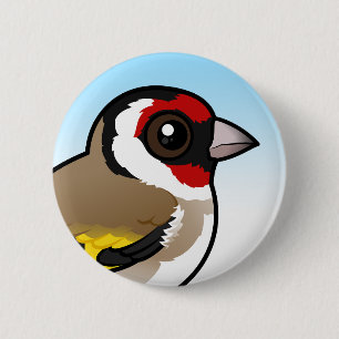 Badge Rond 5 Cm Goldfinch européen