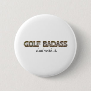 BADGE ROND 5 CM GOLF