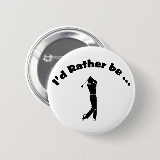 Badge Rond 5 Cm Golf (Devant & derrière)