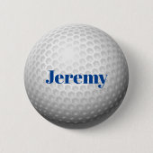 Badge Rond 5 Cm Golf Ball Template, customizable, Button (Devant)