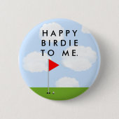 Badge Rond 5 Cm Golf Birdie (Devant)