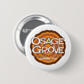 Badge Rond 5 Cm Golf de disque de verger d'Osage (Devant & derrière)
