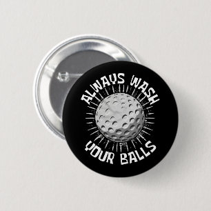 Badge Rond 5 Cm Golf drôle