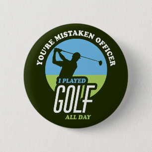 Badge Rond 5 Cm Golf Drôle Dire Pour Les Golfeurs