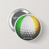 Badge Rond 5 Cm Golf irlandais (Devant & derrière)