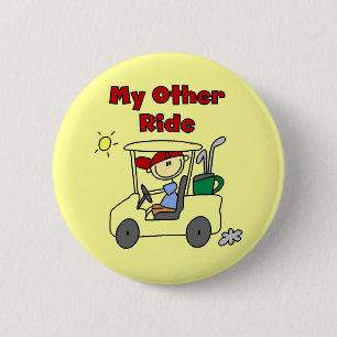 Badge Rond 5 Cm Golf Mon Autre Véhicule