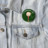 Badge Rond 5 Cm Golf Noël (En situation)