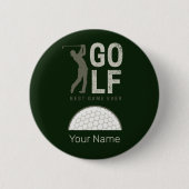 Badge Rond 5 Cm Golf Sport Meilleur Jeu Ever pour les golfeurs et  (Devant)