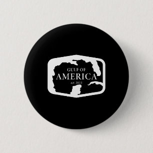 Badge Rond 5 Cm Golfe De Amérique Usa Amérique Drôle Amusant États
