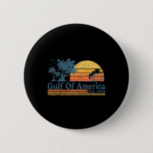 Badge Rond 5 Cm Golfe De Usa America Est 2025 Retro Vintage Beach