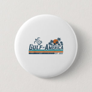 Badge Rond 5 Cm Golfe De Usa Amérique Est 2025 Tortue Golfe Mexiqu