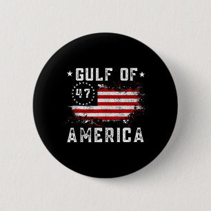 Badge Rond 5 Cm Golfe Des États-Unis Drôle Usa Drapeau Pour Hommes
