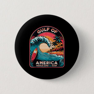 Badge Rond 5 Cm Golfe Des États-Unis Trump 2025 Raglan Baseball Te