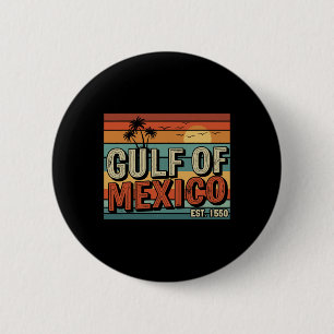 Badge Rond 5 Cm Golfe Du Mexique Est 1550 Vibes Plage Sunset A