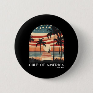 Badge Rond 5 Cm Golfe Rétro De L'Amérique Est 2025 Hommes Américai