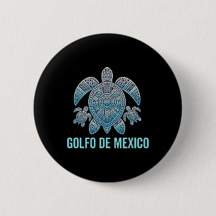 Badge Rond 5 Cm Golfo De Mexico Viva Mexique Golfe Du Mexique Souv