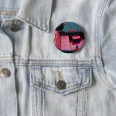 Badge Rond 5 Cm Gondole de luxe côtière à Venise (En situation)