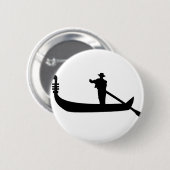 Badge Rond 5 Cm gondole vénitienne (Devant & derrière)