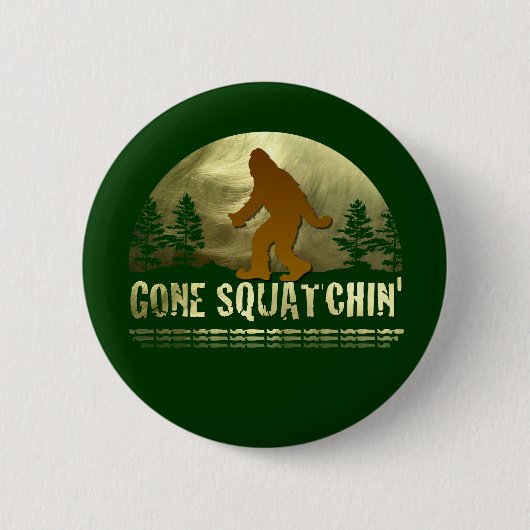 Badge Rond 5 Cm Gone Squatchine (Devant)