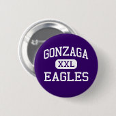 Badge Rond 5 Cm Gonzaga - Eagles - université - Washington (Devant & derrière)