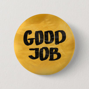 Badge Rond 5 Cm Good Job Recognition Positive Praise for Students