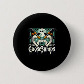 Badge Rond 5 Cm Goose Bumps Goosebumps Funny Geese Fist Bump Hallo (Devant)