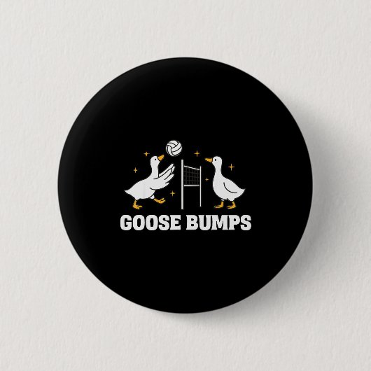 Badge Rond 5 Cm Goose Bumps Volleyball  (Devant)