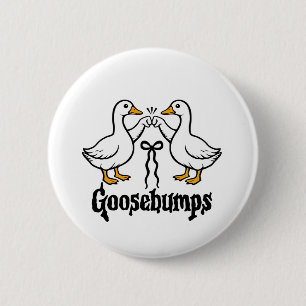 Badge Rond 5 Cm Goosebums Silly Goose Funny Meilleurs Amis