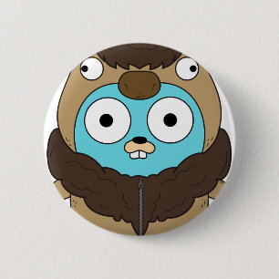 Badge Rond 5 Cm Gopher de Buffalo