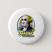 Badge Rond 5 Cm Gorge Washington (Devant)