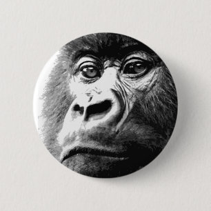 Badge Rond 5 Cm Gorilla