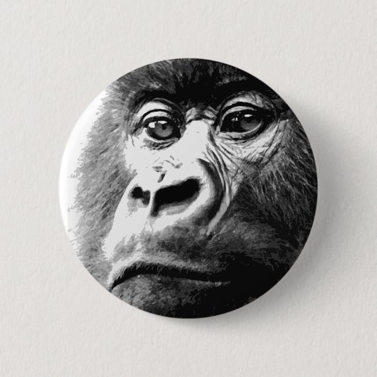 Badge Rond 5 Cm Gorilla (Devant)