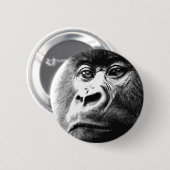 Badge Rond 5 Cm Gorilla (Devant & derrière)