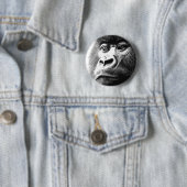 Badge Rond 5 Cm Gorilla (En situation)