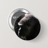 Badge Rond 5 Cm Gorille occidental de plaine (Devant & derrière)