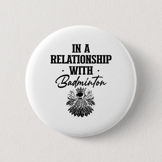 Badge Rond 5 Cm Got Shuttle Badminton Player Shuttle Racket (Devant)