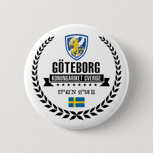 Badge Rond 5 Cm Göteborg (Devant)