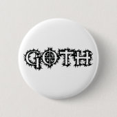 Badge Rond 5 Cm Goth (Devant)