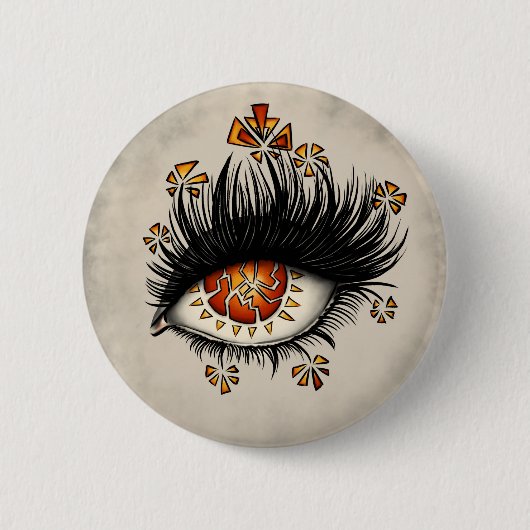 Badge Rond 5 Cm Goth étrange oeil art sorcier (Devant)