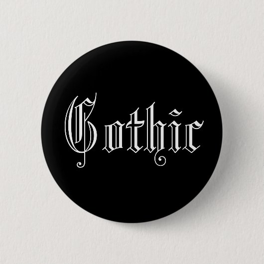 Badge Rond 5 Cm Gothique (Devant)
