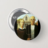 Badge Rond 5 Cm Gothique américain (Devant & derrière)