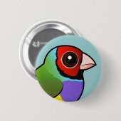 Badge Rond 5 Cm Gouldian Finch (Devant & derrière)