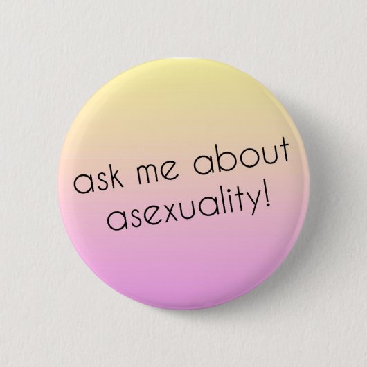 Badge Rond 5 Cm Goupille asexuelle de fierté (Devant)