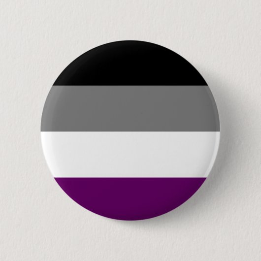 Badge Rond 5 Cm goupille asexuelle de fierté (Devant)